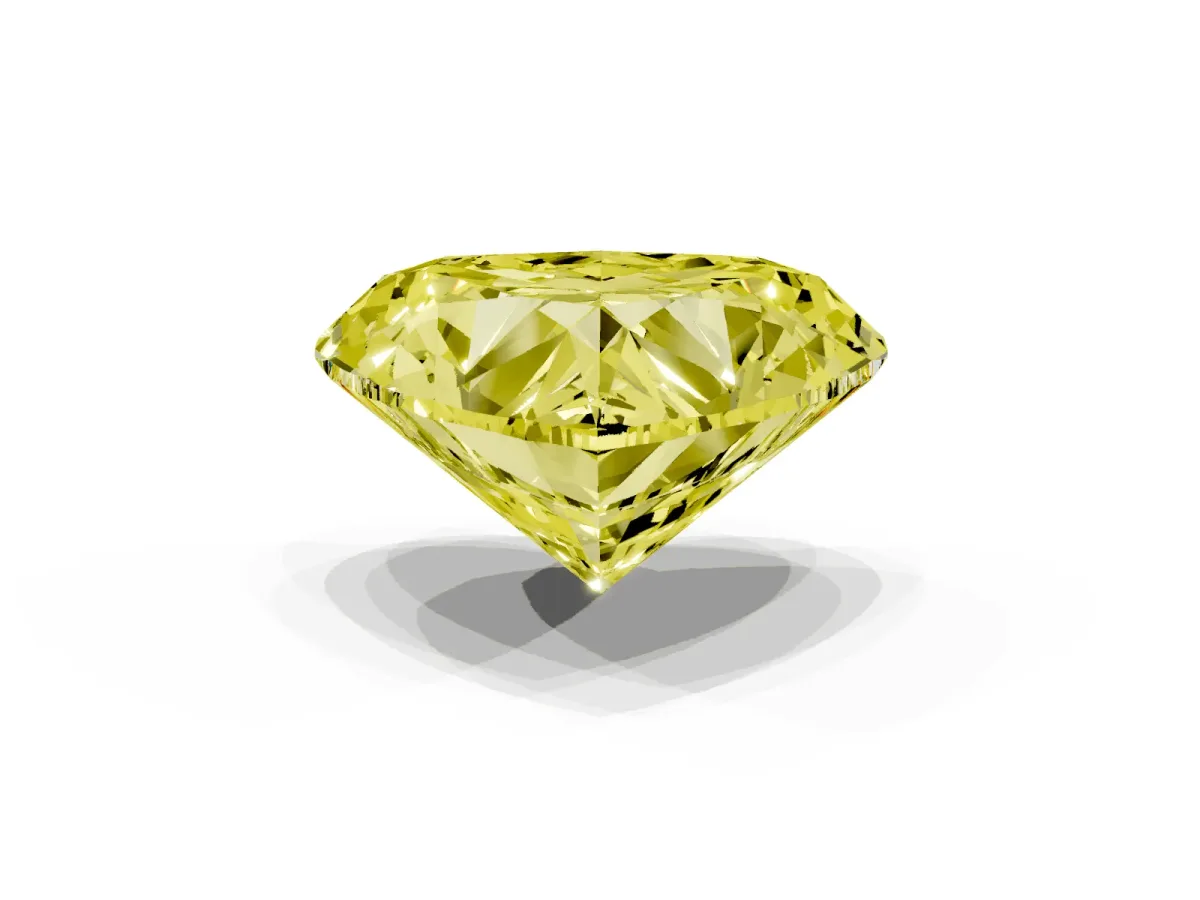 Fancy Yellow Heart Cut Diamond Ring with Marquise Side Stones and Prong Setting Rose gold
