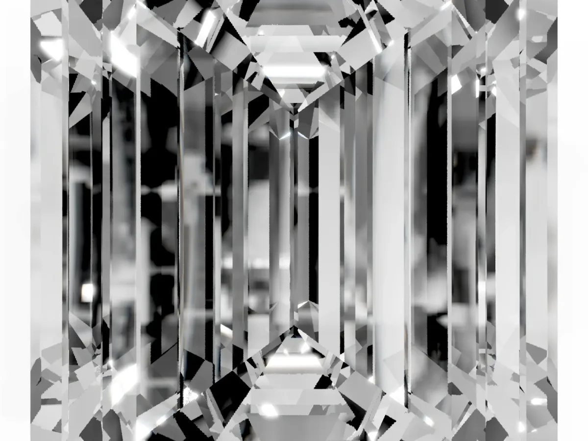 Emerald Cut Diamond Solitaire Ring with Prong Setting and Classic Band Rose gold