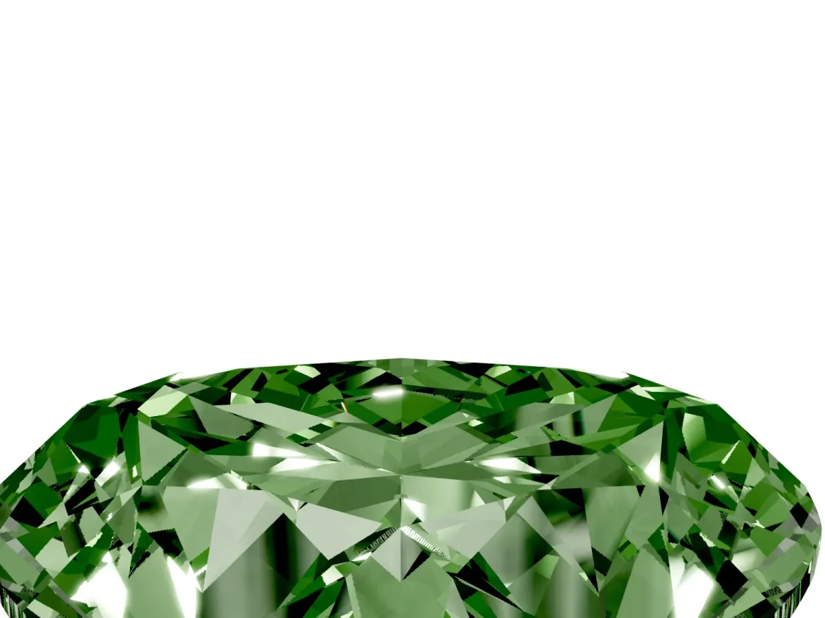 Fancy Green Heart Cut Diamond Ring with Marquise Side Stones and Prong Setting Yellow gold