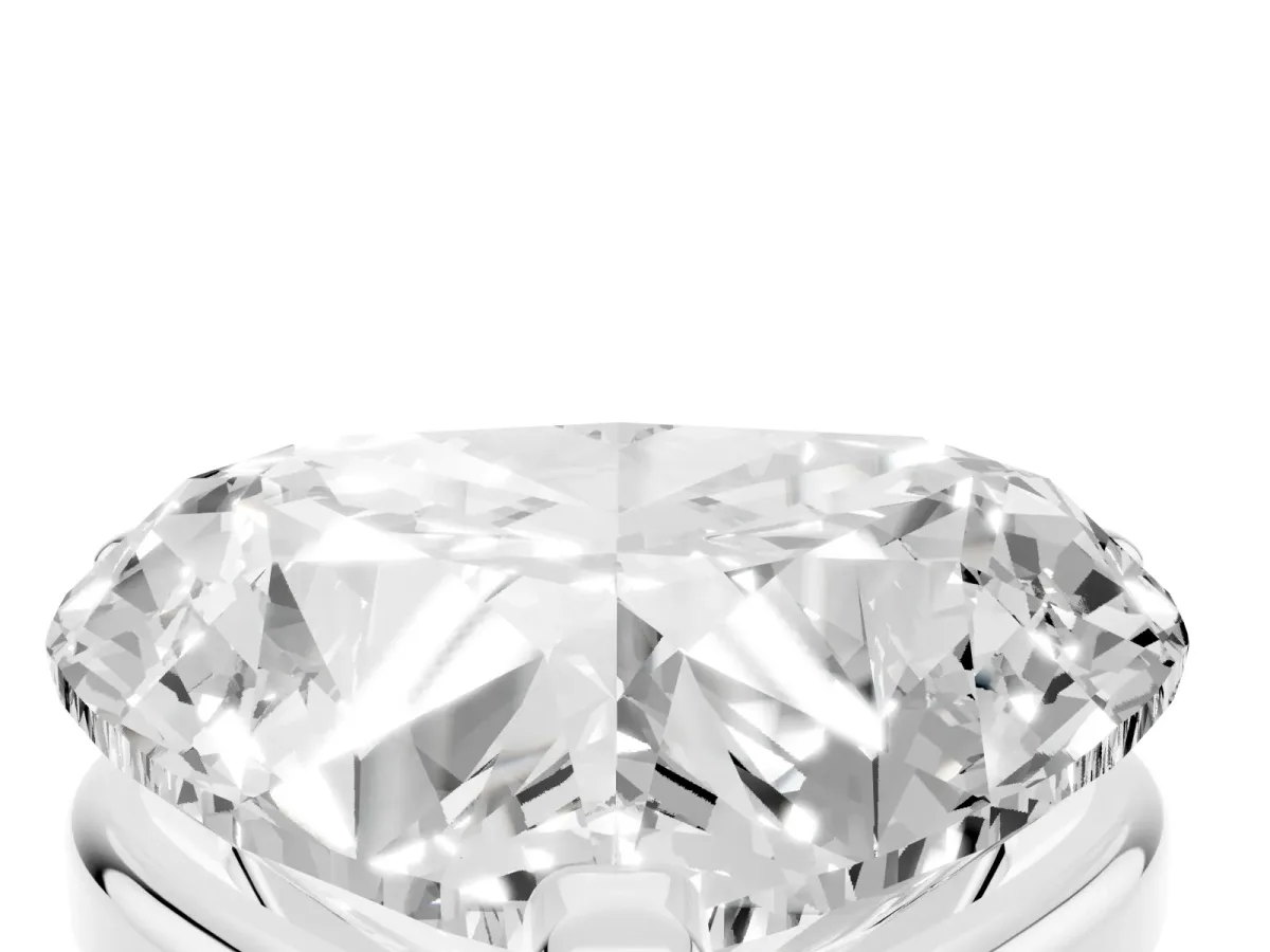 Heart Cut Diamond Solitaire Ring with Prong Setting and Classic Band Platinum