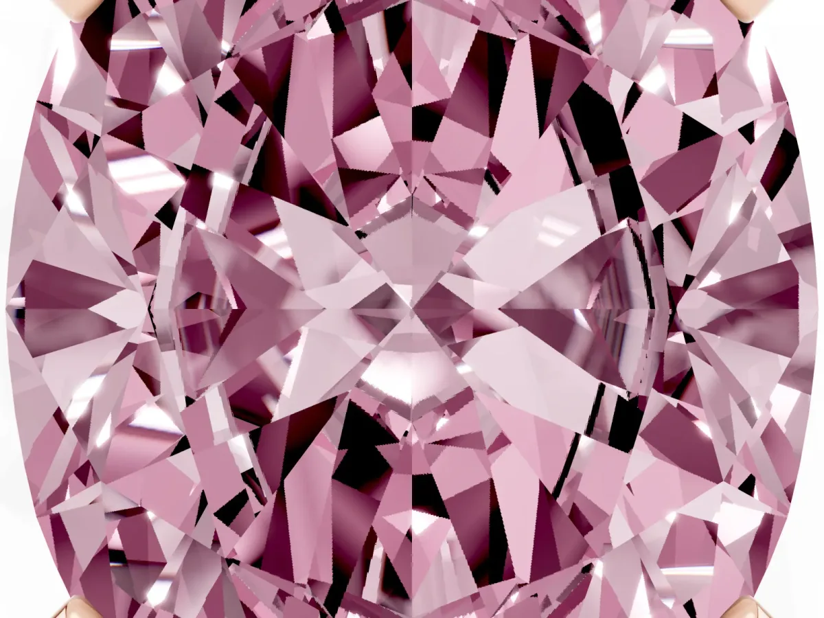 Fancy Pink Oval Cut Diamond Solitaire Ring with Prong Setting and Classic Band Rose gold