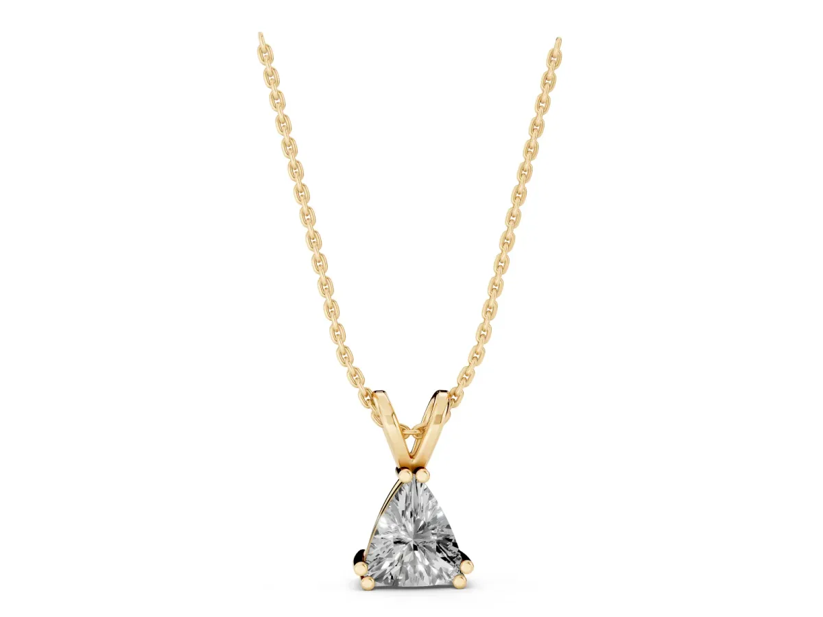 Gold Wire Wrapped Calf Crystal Pendant Yellow gold