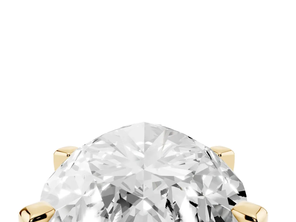Marquise Cut Diamond Solitaire Ring with Prong Setting and Classic Band Yellow gold