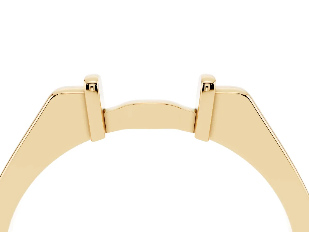 Classic Knot Twist Band Yellow gold