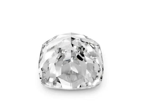 Cushion Cut Solitaire Engagement Ring with Cathedral Band and Four-Prong Setting Rose gold