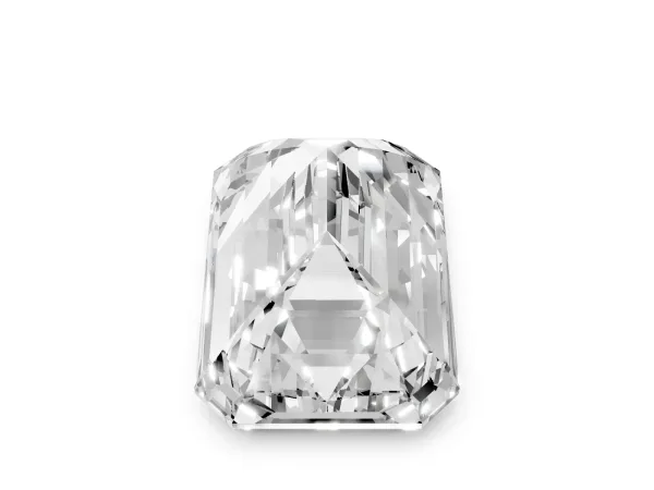 Emerald Cut Cut Pave Band Milgrain Solitaire Ring Platinum