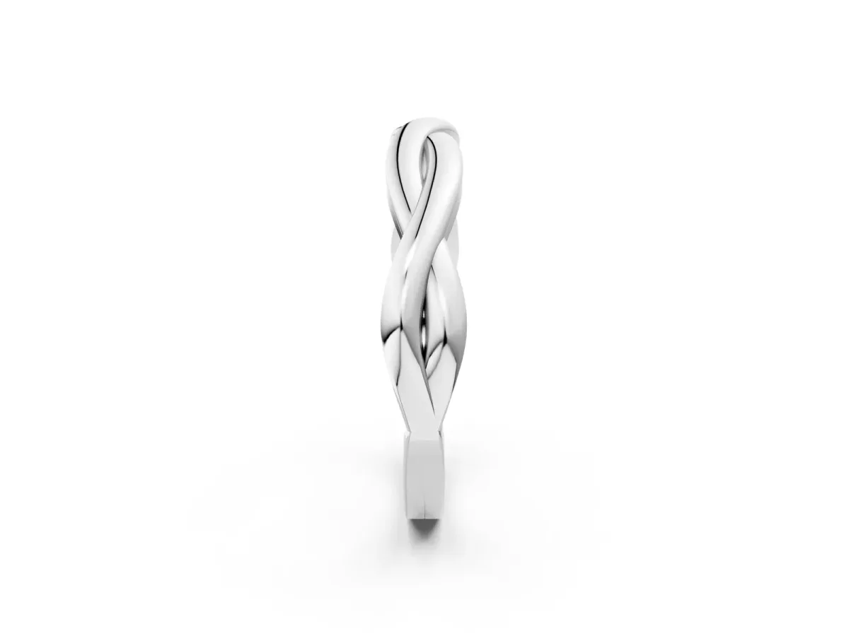 Infinity Twisted Plain Band Platinum