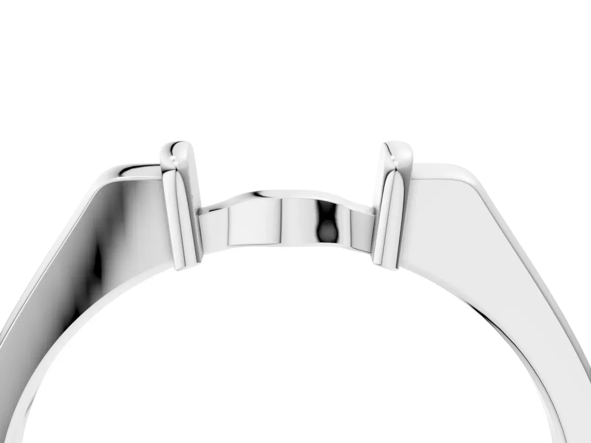 Classic Knot Twist Band White gold