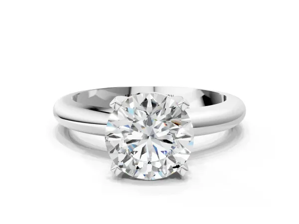 Asscher Cut Diamond Bezel Set Pavé Dome Mens Ring Silver