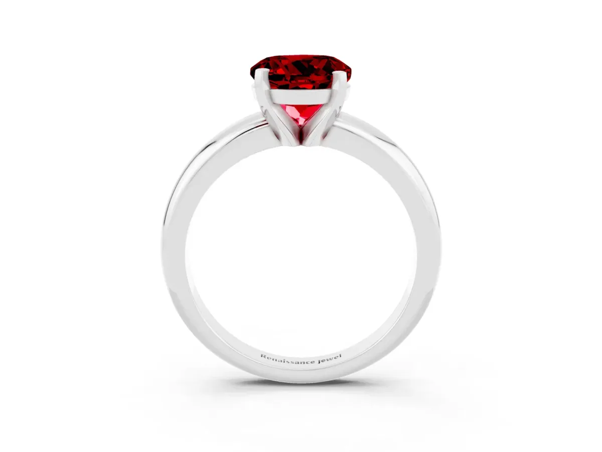 Asscher Cut Diamond Bezel Set Pavé Dome Mens Ring Rose gold