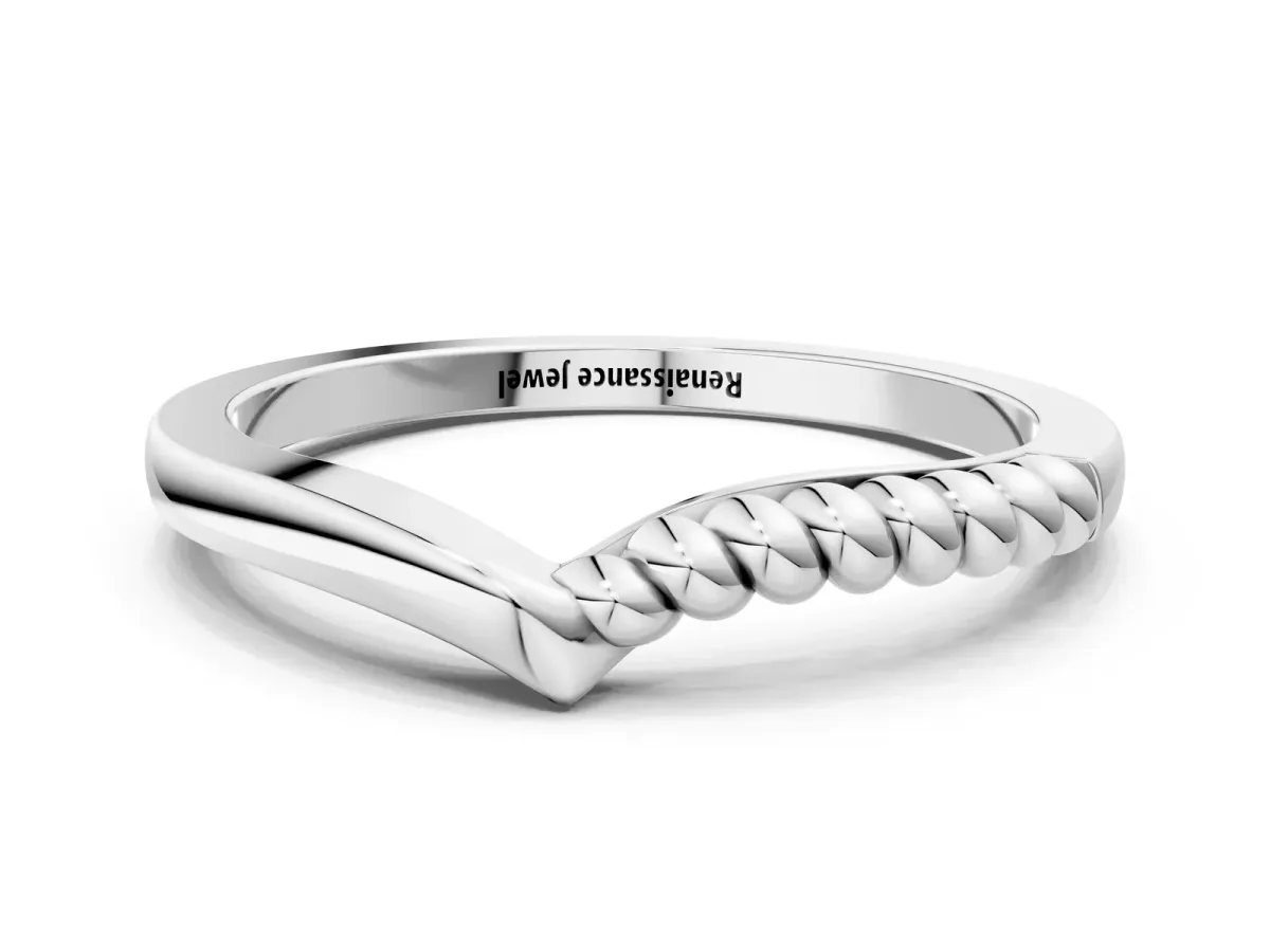 Twisted Solitaire Round Cut Knife Edge Prong Ring Silver