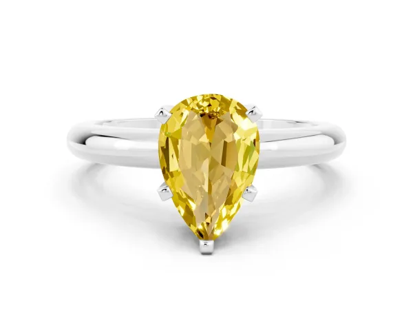 Emerald and Radiant Toi Moi Ring with Prong Setting and Plain Band Yellow gold