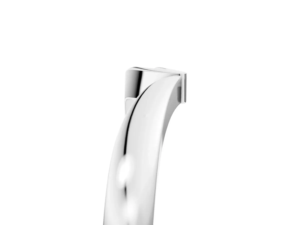 Channel Set Round Diamond Contour Band Platinum
