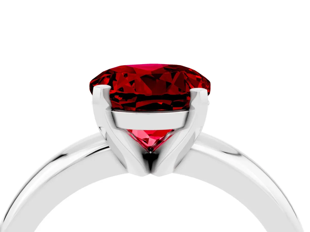 Asscher Cut Diamond Bezel Set Pavé Dome Mens Ring Rose gold