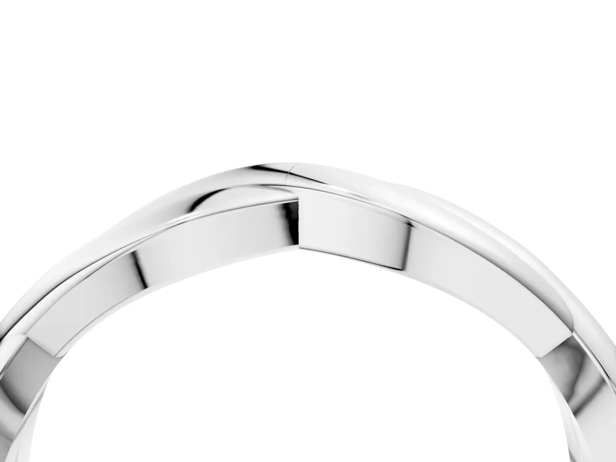 Infinity Twisted Plain Band Platinum