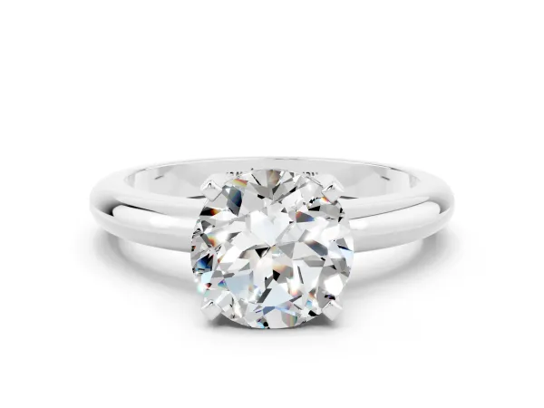Princess Diamond Channel Set Mens Ring Silver