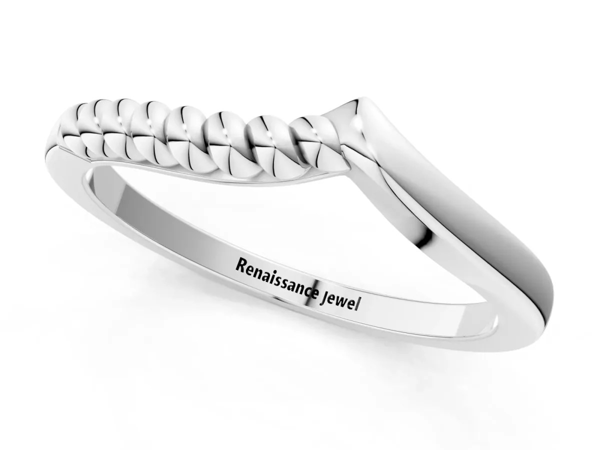 Twisted Solitaire Round Cut Knife Edge Prong Ring Silver