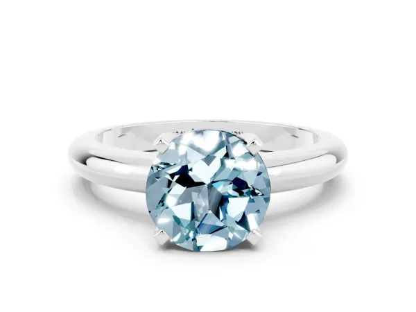 Pear and Heart Toi Moi Ring with Prong Setting and Plain Band Platinum